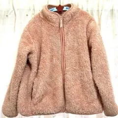 UNIQLO☆ファーリーフリースフリース ジャケット サーモンピンク