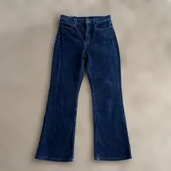 UNIQLO ブーツカットデニム ダークブルー