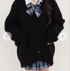 WEGO制服カーディガンブラック