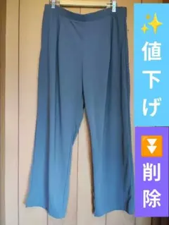 ユニクロ　UNIQLO　3L グレー パンツ ポリエステル100%