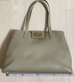新品・未使用】FURLA 舟形トート ネット 大容量 レザー 現行 保存袋
