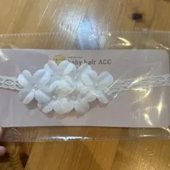 赤ちゃん用花モチーフヘアバンド
