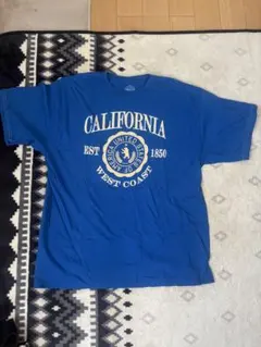 CALIFORNIA カレッジTシャツ ブルー L