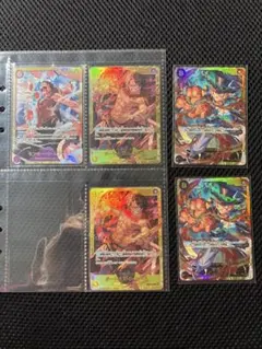 ルフィ　エース　サボ　シークレット 5枚セット