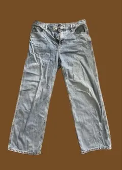 ライトブルー ワイドストレートデニム