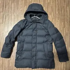 [Mサイズ]SHIPS ダークグレー ダウンジャケット フード付き