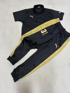 瀬戸内高校サッカー部　PUMA ポロシャツ、ジャージ下