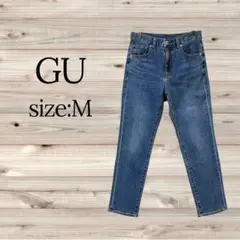 GU【M】スリムテーパードアンクルジーンズ・ジーユー・ブルー♡