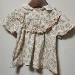 tete a tete 半袖 花柄トップス 95サイズのサムネイル
