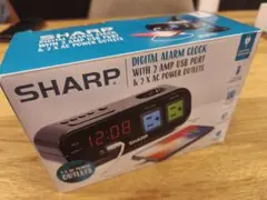 SHARP デジタルアラームクロック 2A USBポート　目覚まし時計のサムネイル