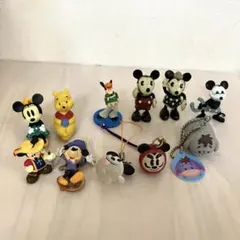 ミッキー　レトロ　ヴィンテージ ミニ フィギュア　11体セット ディズニー