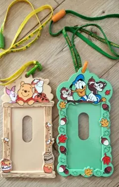 ディズニー　プーさん、ドナルド　ホルダーストラップ2個セット