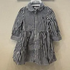ラルフローレン★ベビーワンピース★ストライプ★青★ブルマ付き