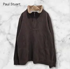 PAUL STUART ポールスチュアート ハイネック ハーフジップカットソーのサムネイル