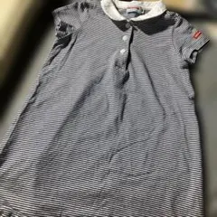 ミキハウス ストライプワンピース 90cm ワンピース　半袖　半袖ワンピース