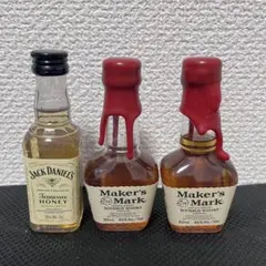 新品 メーカーズマーク ジャックダニエル ミニボトル 3本セット