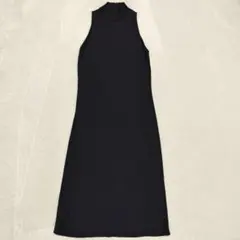 S MaxMara ロングワンピース ハイネック ノースリーブ ブラック S