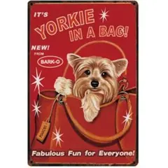 ヨークシャーテリア ② メタルサインプレート