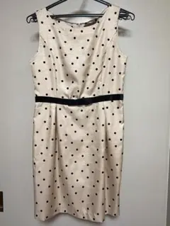 【美品】水玉　ワンピーススーツ　ドット柄ワンピースとジャケット　フォーマル