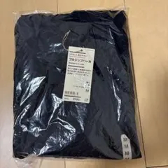 UVカット 乾きやすい フルジップパーカ 黒 Mのサムネイル