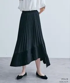 KiraKiraShop アシンメトリーラッフルプリーツスカートのサムネイル