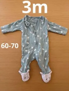 carter's ウサギ柄ロンパース 3m