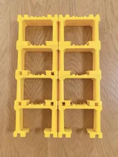 プラレール 橋脚8個セット イエロー