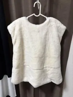 clear ファーベスト ホワイト リボン付き