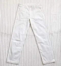 【美品】DANTON ベイカーパンツ ホワイト 36 ワークパンツ 白 コットンのサムネイル