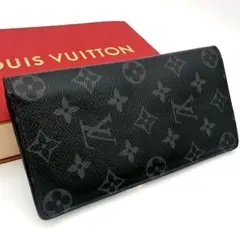 【極上美品】 ルイヴィトン モノグラムエクリプス ポルトフォイユ 長財布 ブラザ