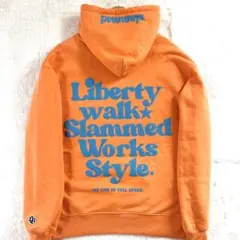 【極美品】LIBERTY WALK バックプリント パーカー L オレンジ 2026年最新】liberty walk パーカーの人気アイテム - メルカリ