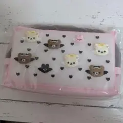 리락쿠마 メイク道具ポーチ 小悪魔デザイン
