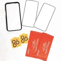 iPhone15 Pro Max 用 強化ガラスフィルム カメラフィルム 各2枚