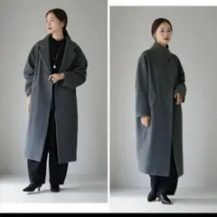 今期もの新品✩mizuiro ind スタンドカラーコート