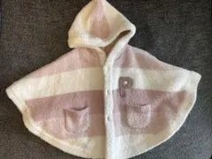美品★ジェラートピケ★ベビーポンチョ 80-90