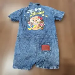 Littc ミッキー デニムオーバーオール 100cm