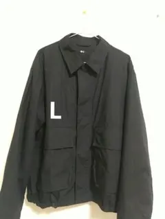 ユニクロc コットンショートブルゾン ブラック