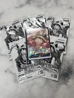 ワンピースカード 4周年 四皇トレジャーゲットキャンペーン　5パック　シール付き
