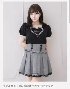 pium ピウム ハートリボンパフスリーブTシャツ - メルカリ
