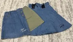 【セール】JENNIデニムスカート 2点セット 150