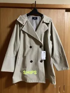 ＊新品未使用＊SHIPS Colors ベージュ フード付きトレンチコート