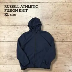ラッセルアスレチック★フルジップパーカーFUSION KNITネイビーXLサイズ