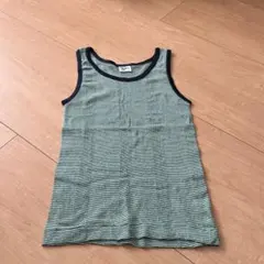 細ボーダー　タンクトップ ノースリーブ