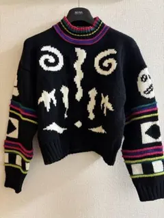 グラフィックデザイン ニットセーター