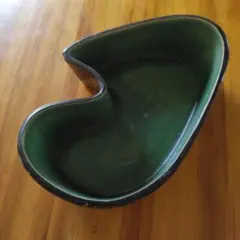 花瓶 水盤 花器 生花 茶色 緑