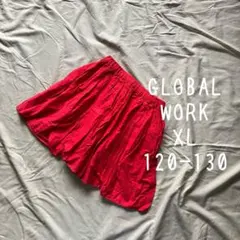 グローバルワーク XL 120 130スカート レッド 赤