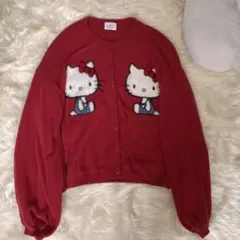 merry jenny メリージェニー ハローキティコラボ カーディガン レッド