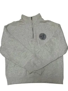HUF ハーフジップ トレーナー S グレー