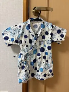 子供 甚平 青い水玉模様 95cm 西松屋