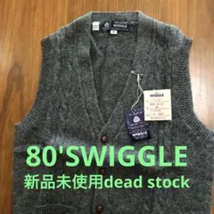 新品未使用80'SWIGGLE woolベストセーター M